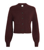 Almada Label Burgundy Wool-Cashmere Zozo Cardigan