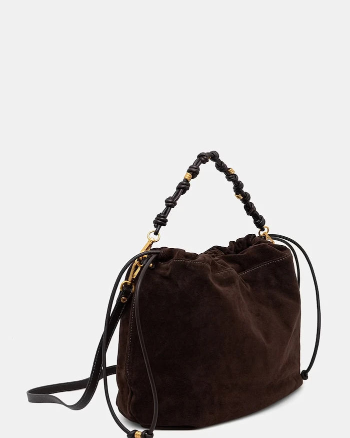Gianni Chiarini шопинг чанта дамска от велур MORGANA