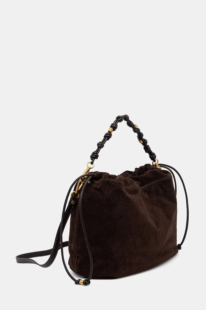 Gianni Chiarini kadın süet alışveriş çantası MORGANA