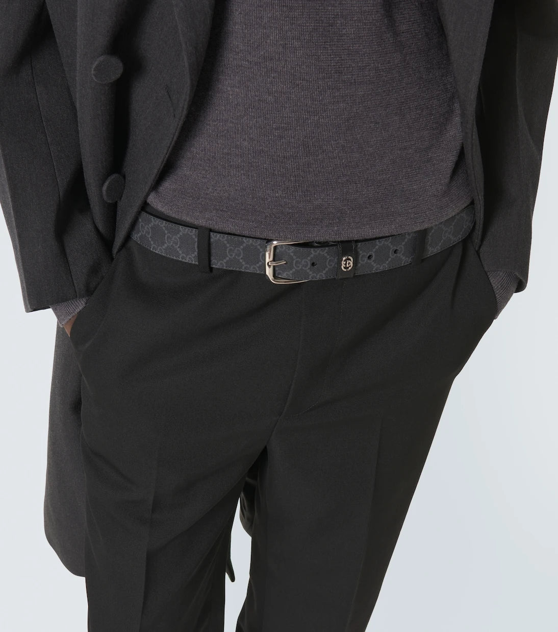 Gucci - GG leather belt