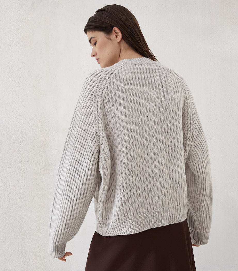 White Cashmere Cardigan