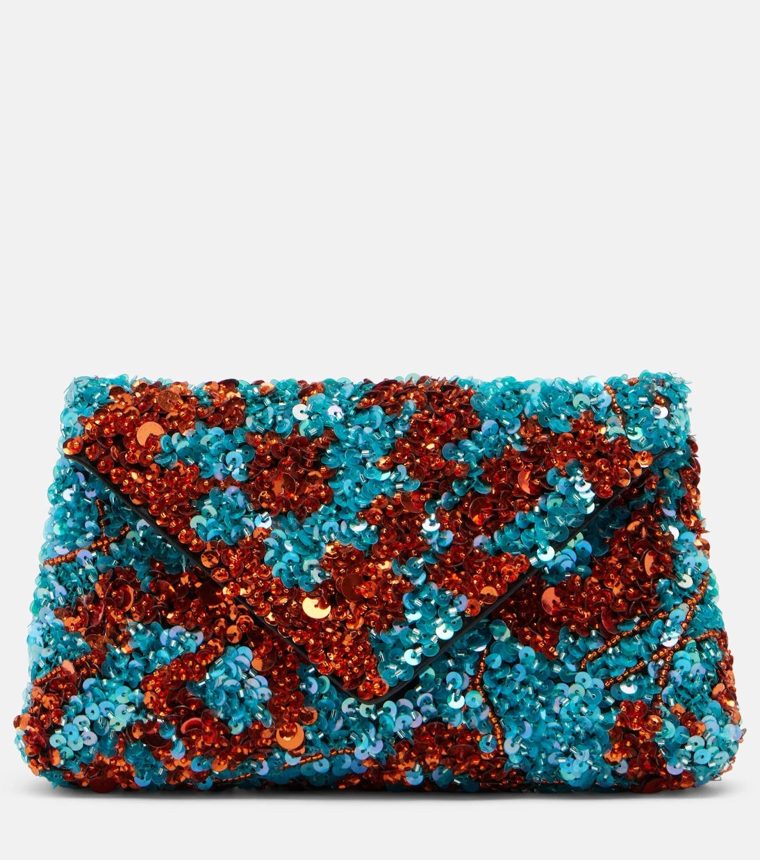 Dries Van Noten - Embellished satin clutch