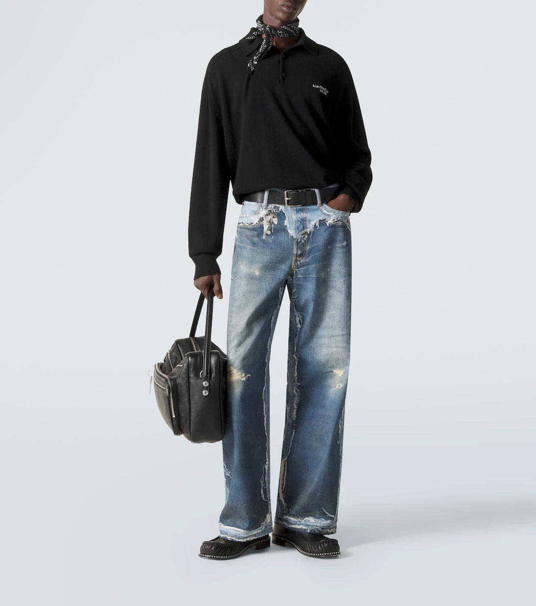 Acne Studios - جينز واسع الساق بتصميم ترومبلوي 1981