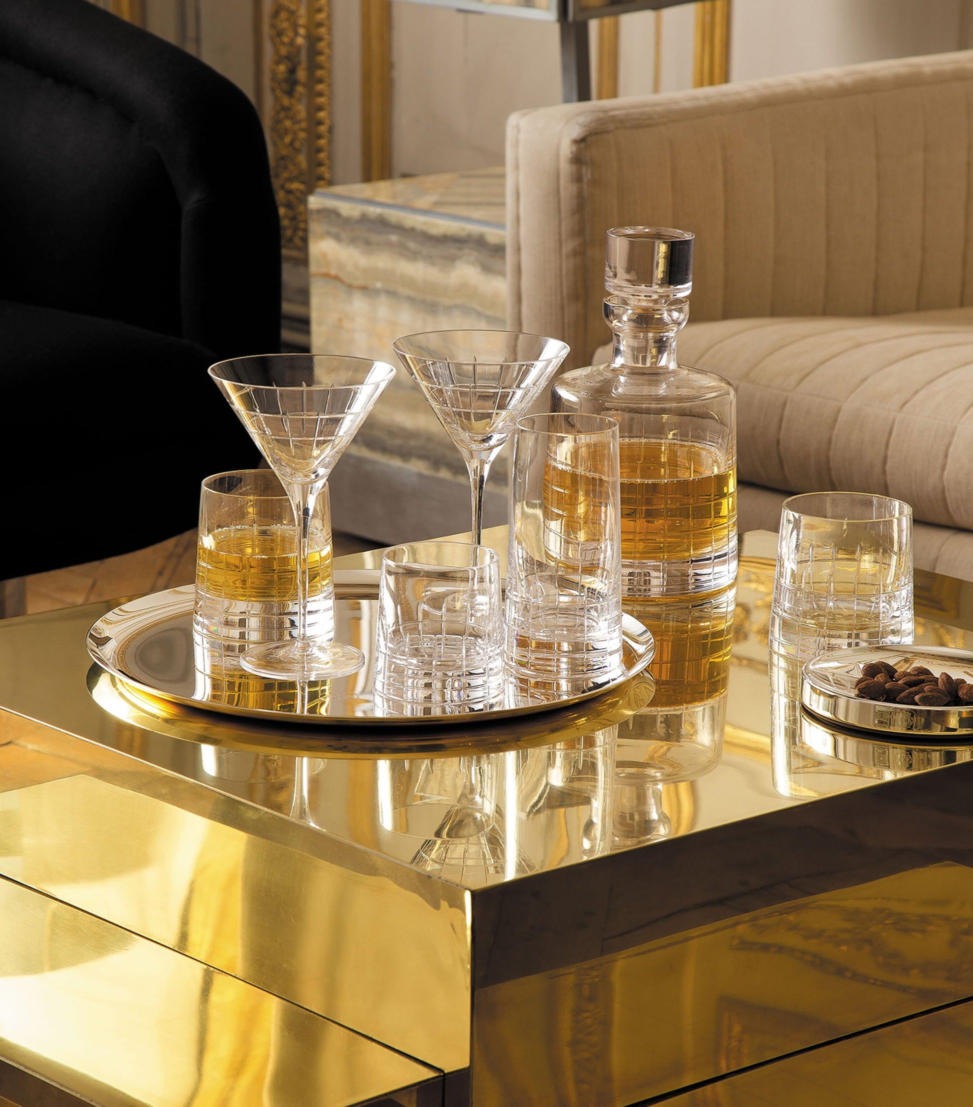 Set of 4 Crystal Vodka Glasses (90ml)