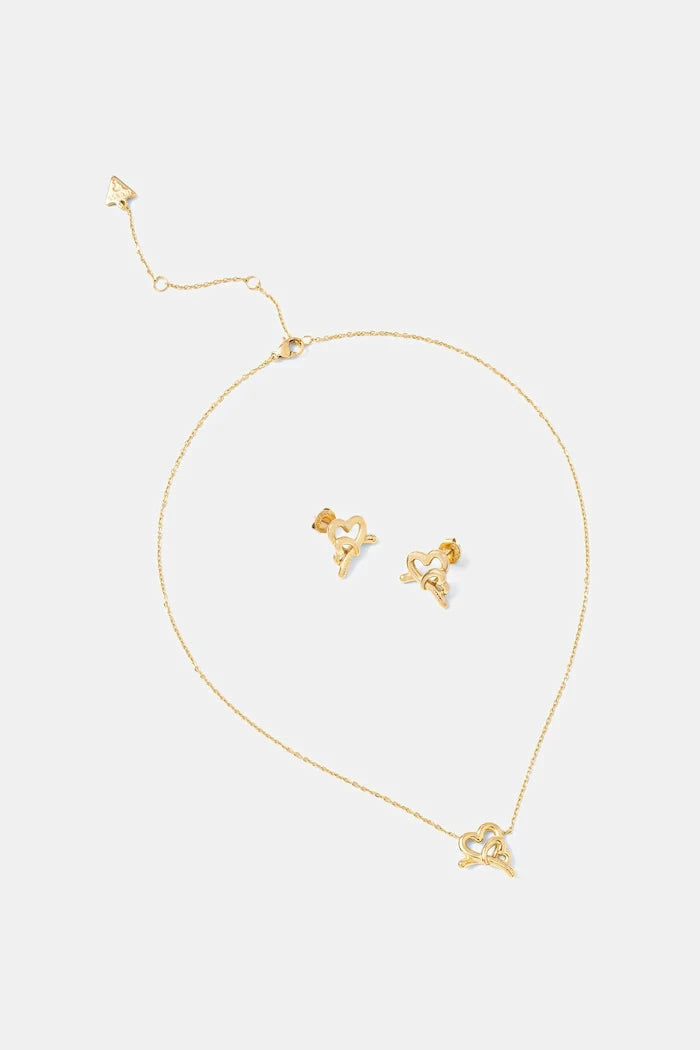 Колие и обици Guess LOVE BITES