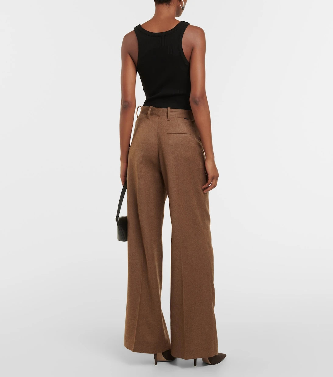 AG Jeans - x EmRata Joan wool wide-leg pants