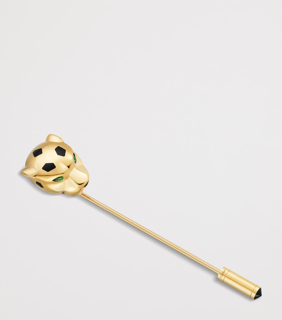 Yellow Gold, Onyx and Tsavorites Panthère de Cartier Tie Pin