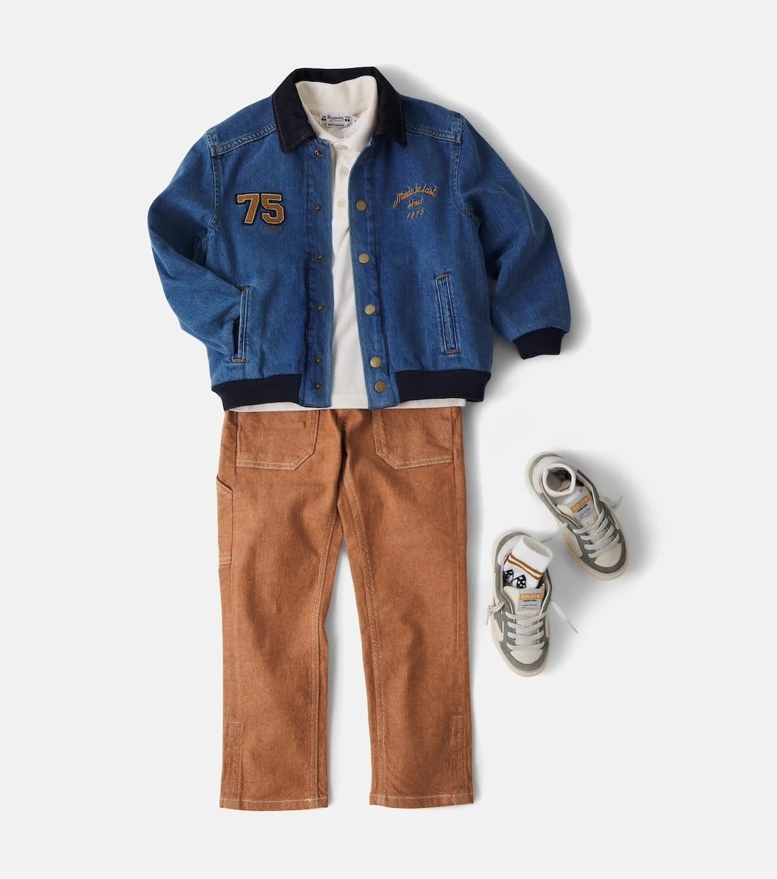 Bonpoint - Luken patch-appliqué denim bomber jacket