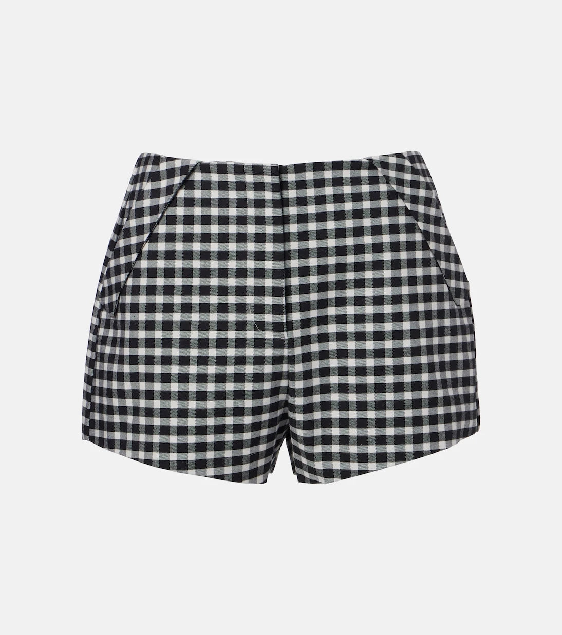 Posse - Chiara gingham cotton-blend shorts