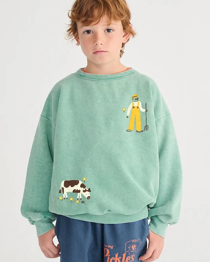 Bobo Choses Farm Adventure Çocuk Pamuklu Sweatshirt