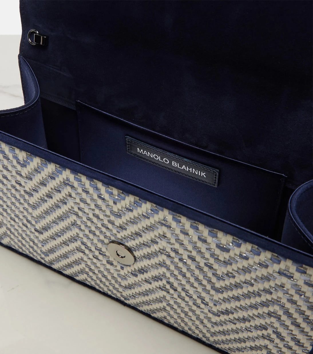 Manolo Blahnik - Capripla raffia clutch