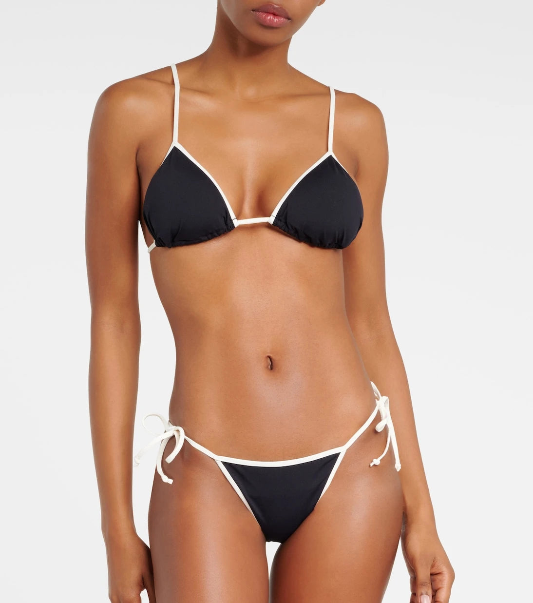 Marysia - Bianco triangle bikini top