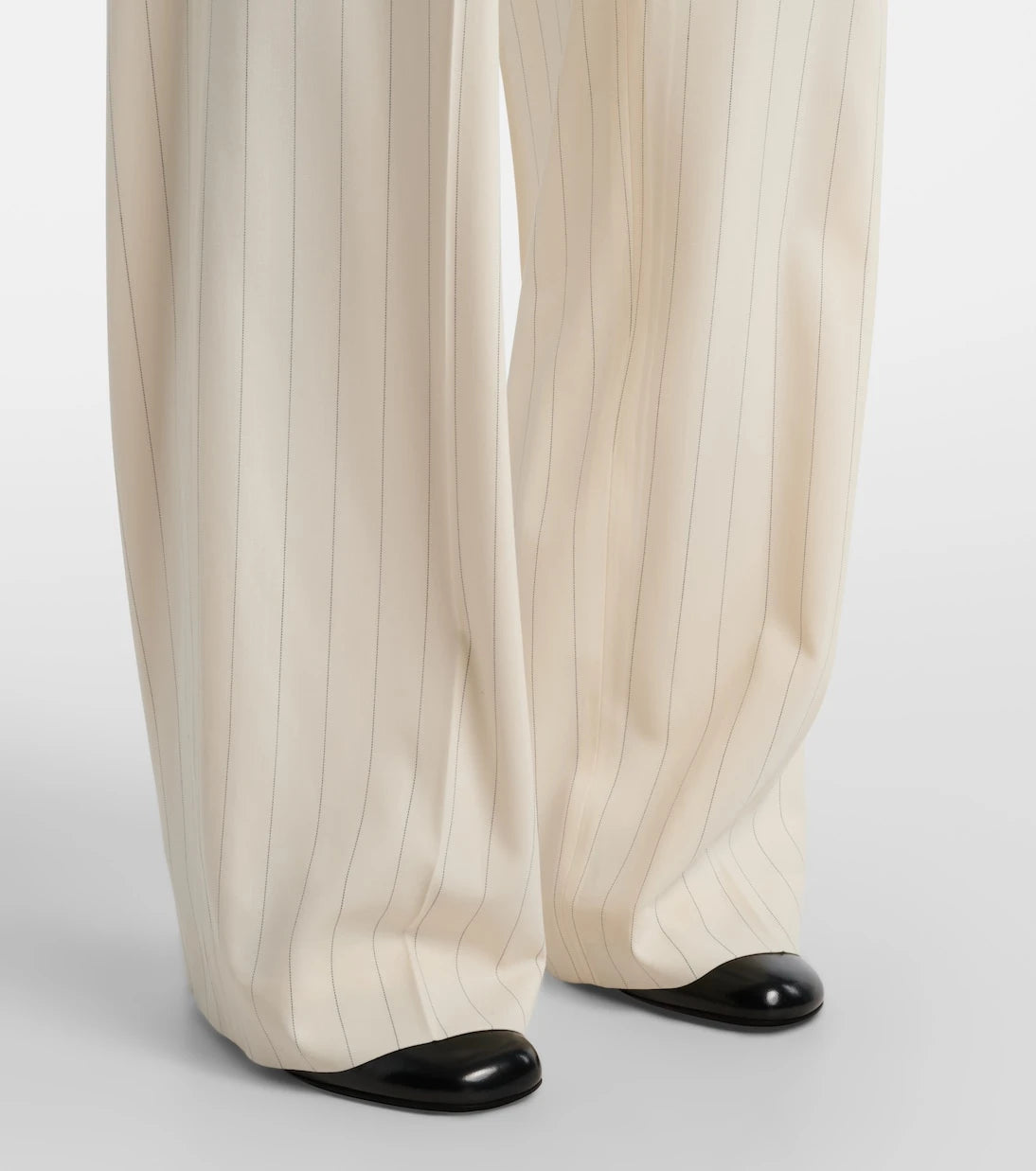 Ralph Lauren Collection - Striped high-rise wool wide-leg pants