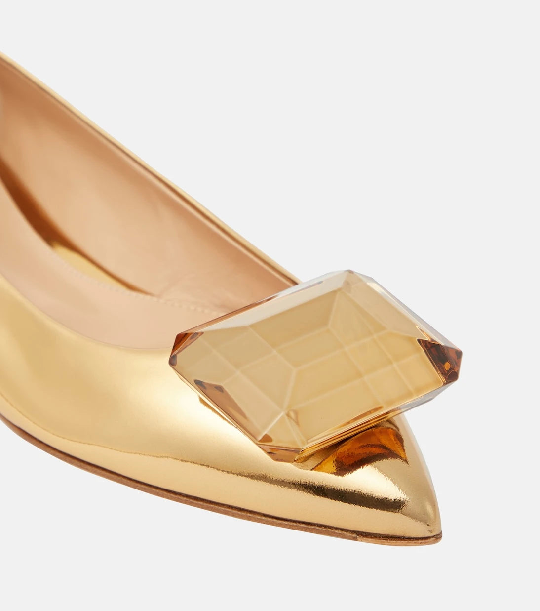 Gianvito Rossi - Jaipur embellished leather ballet flats