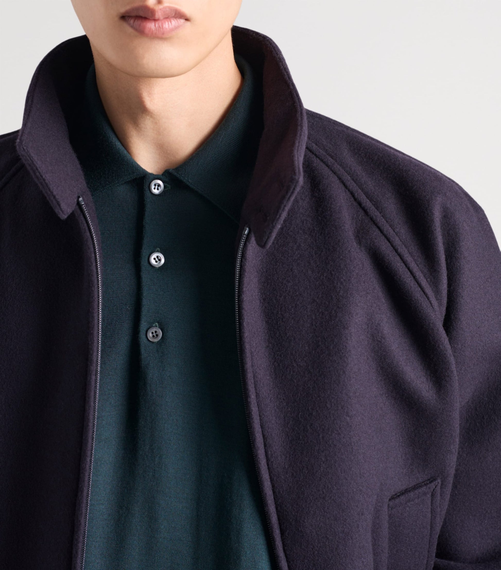Superfine Wool Polo Shirt