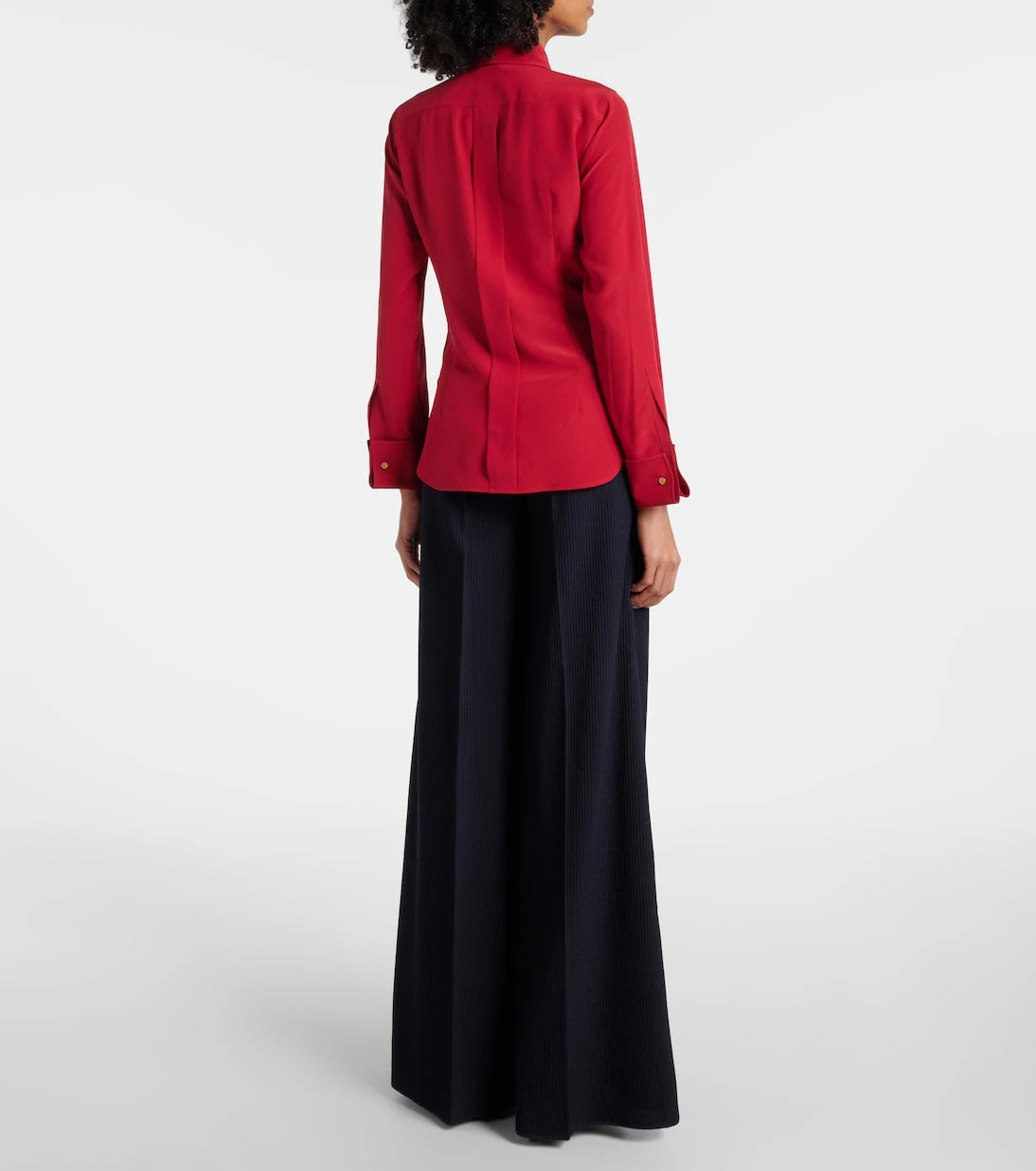 Max Mara - Apollo bow-detail silk crêpe blouse