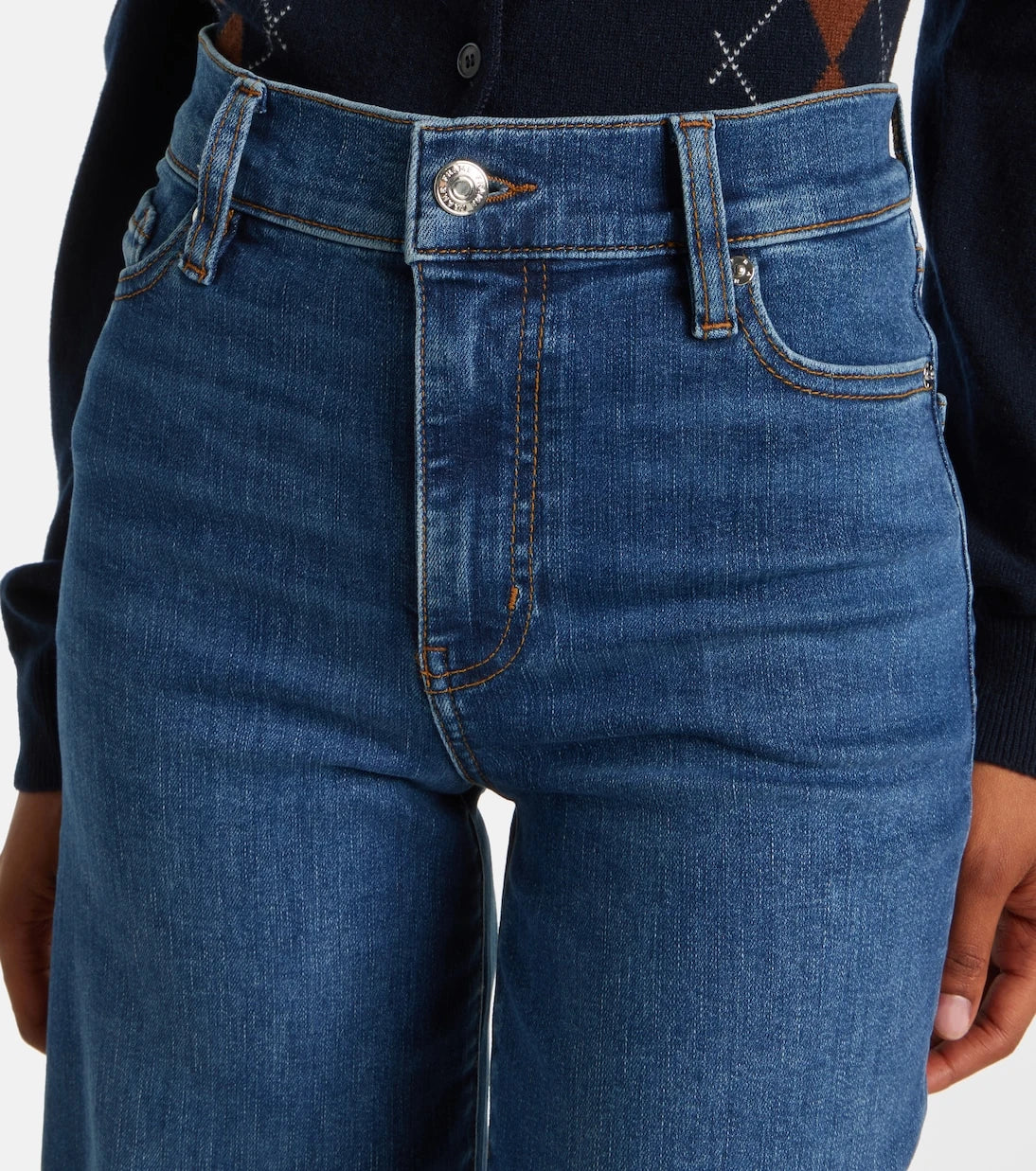 Frame - Le Slim Palazzo Crop wide-leg jeans