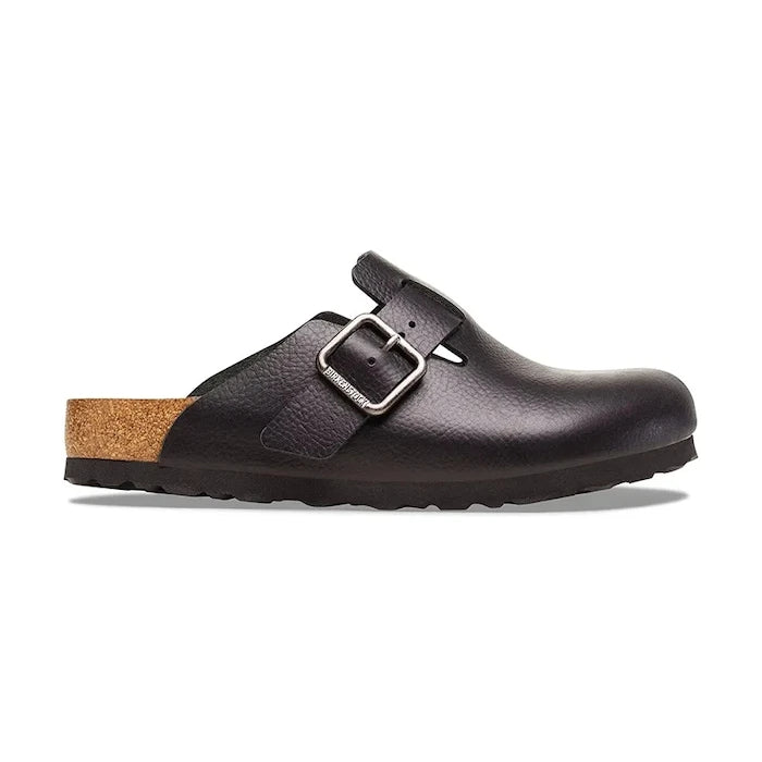 Birkenstock Boston Vintage Wood Wire Buckle Deri Terlik