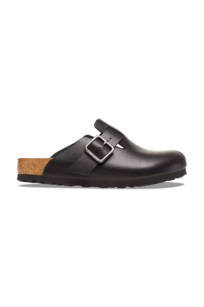 Birkenstock Boston Vintage Wood Wire Buckle Deri Terlik