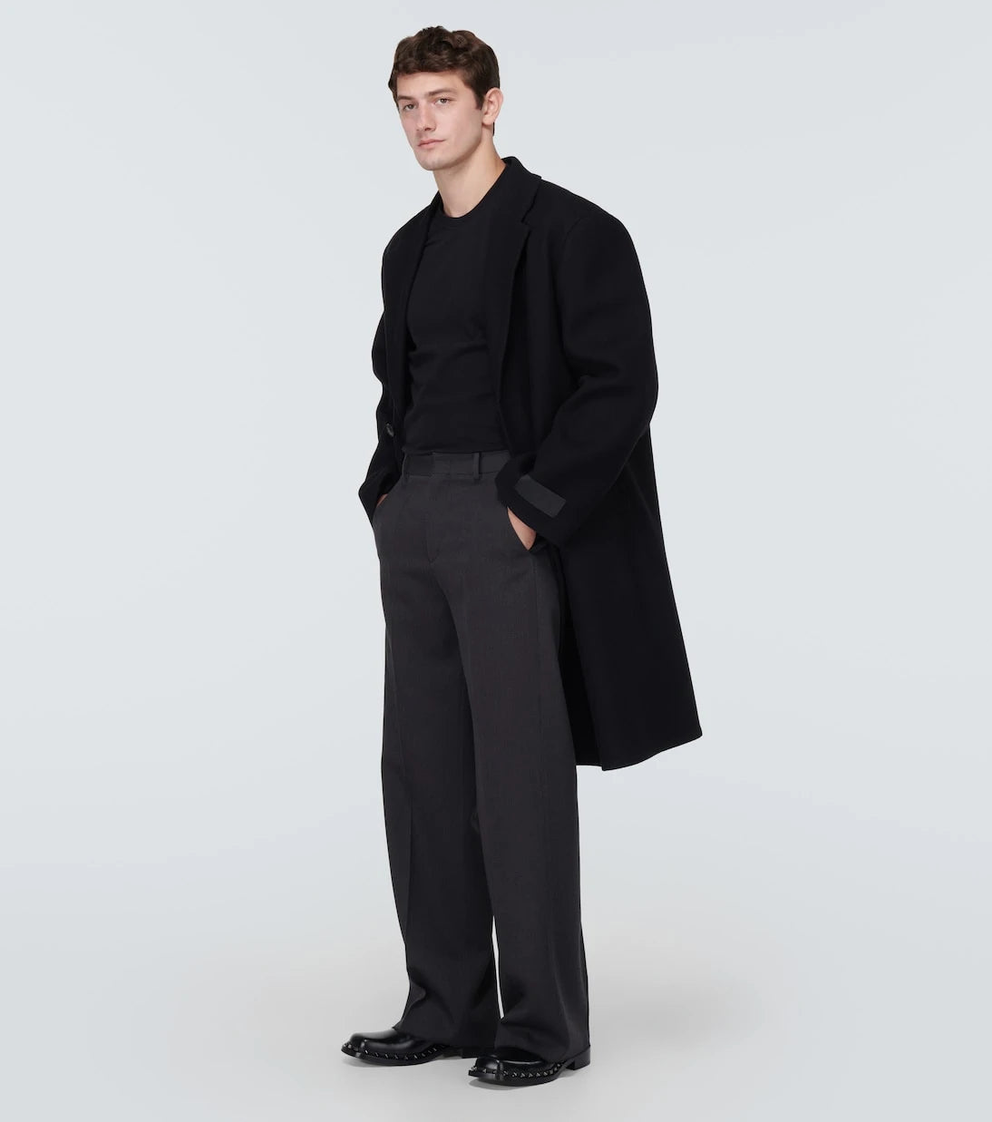 Valentino Garavani - Rockstud leather Oxford shoes