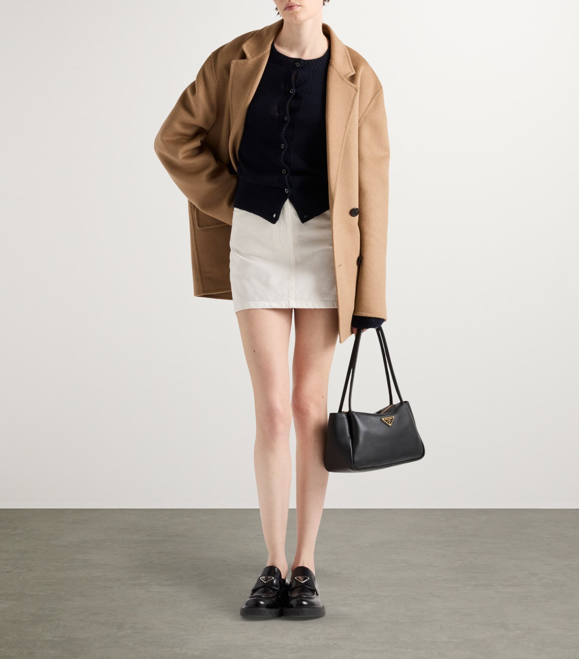 Prada White Denim Mini Skirt