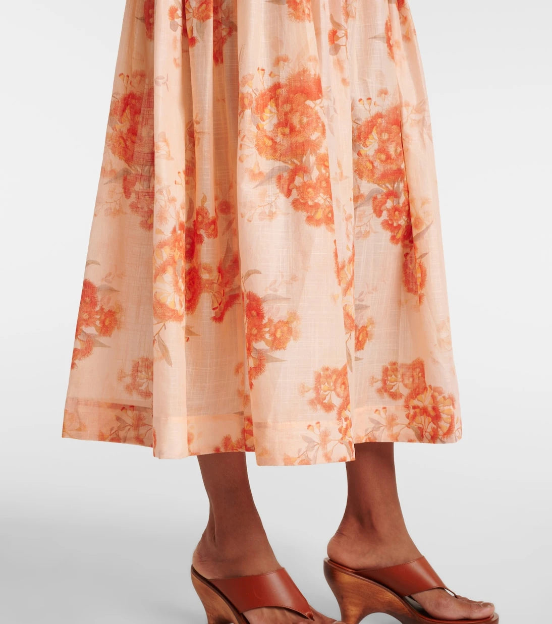 Zimmermann - Cascadian floral strapless midi dress