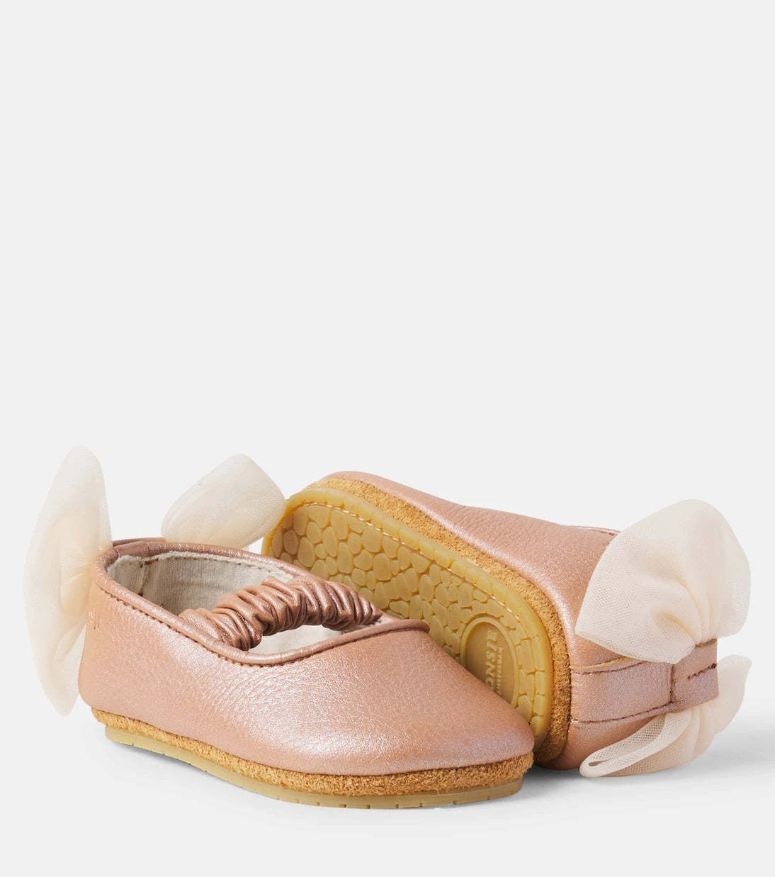 Donsje - Baby Luyax metallic leather ballet flats
