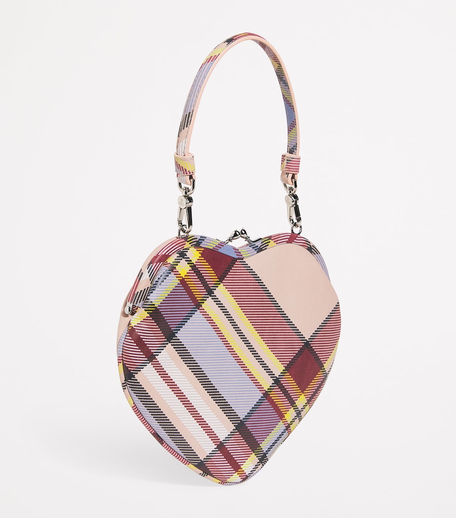 Vivienne Westwood Multi Tartan Belle Heart Clutch Bag