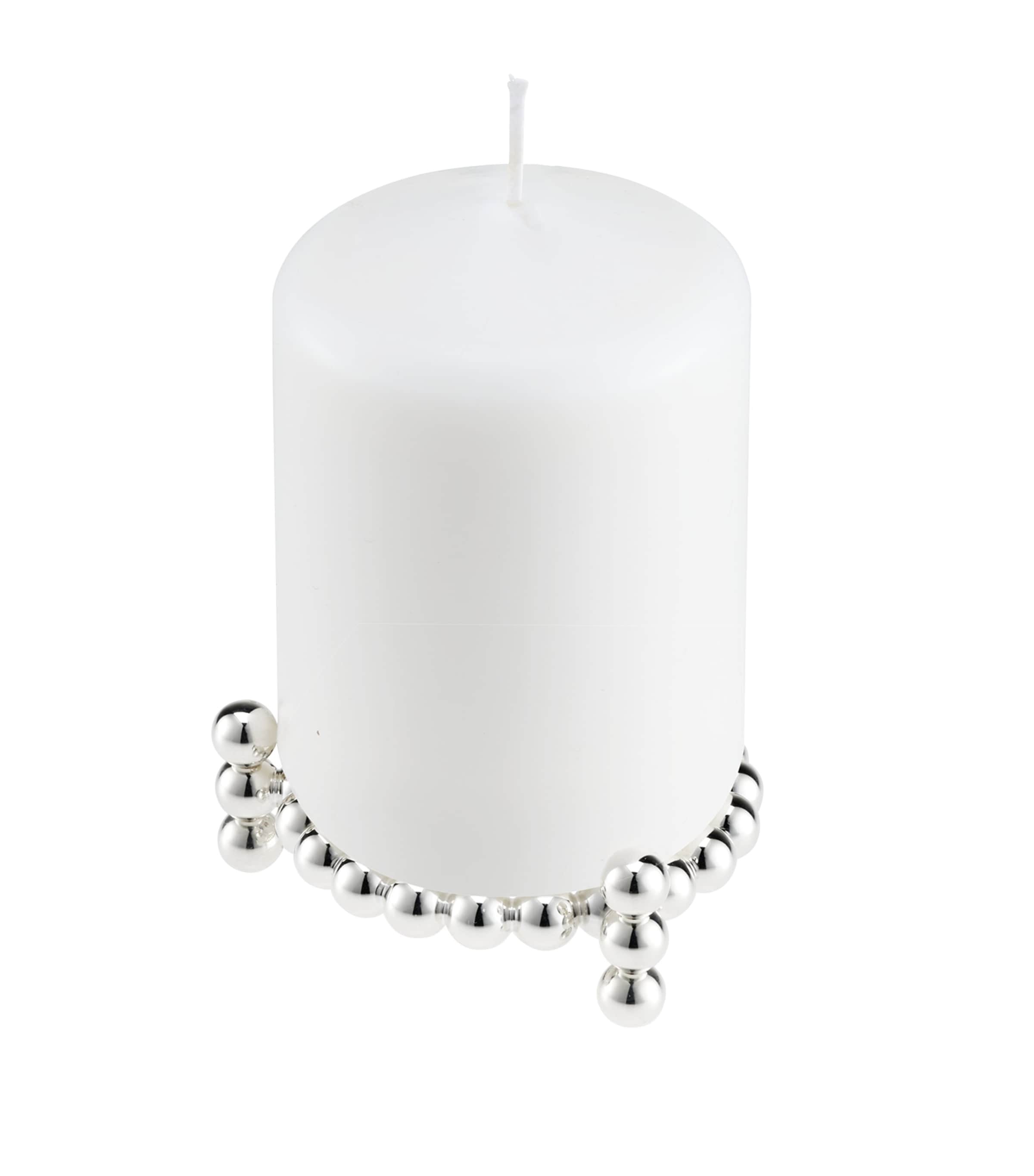 Christofle Silver-Plated Perles Candle Jewel