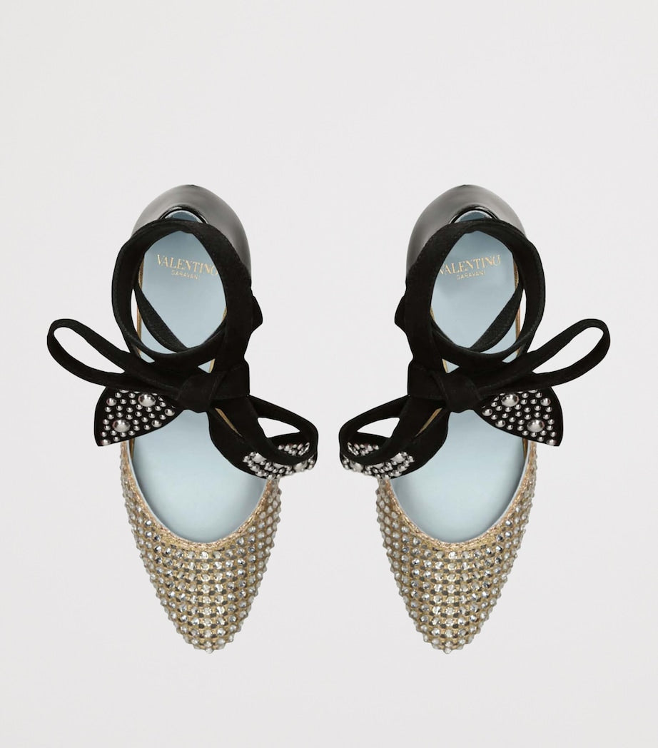 Valentino Garavani Multi Leather FolieFoliage Dorsay Pumps 85