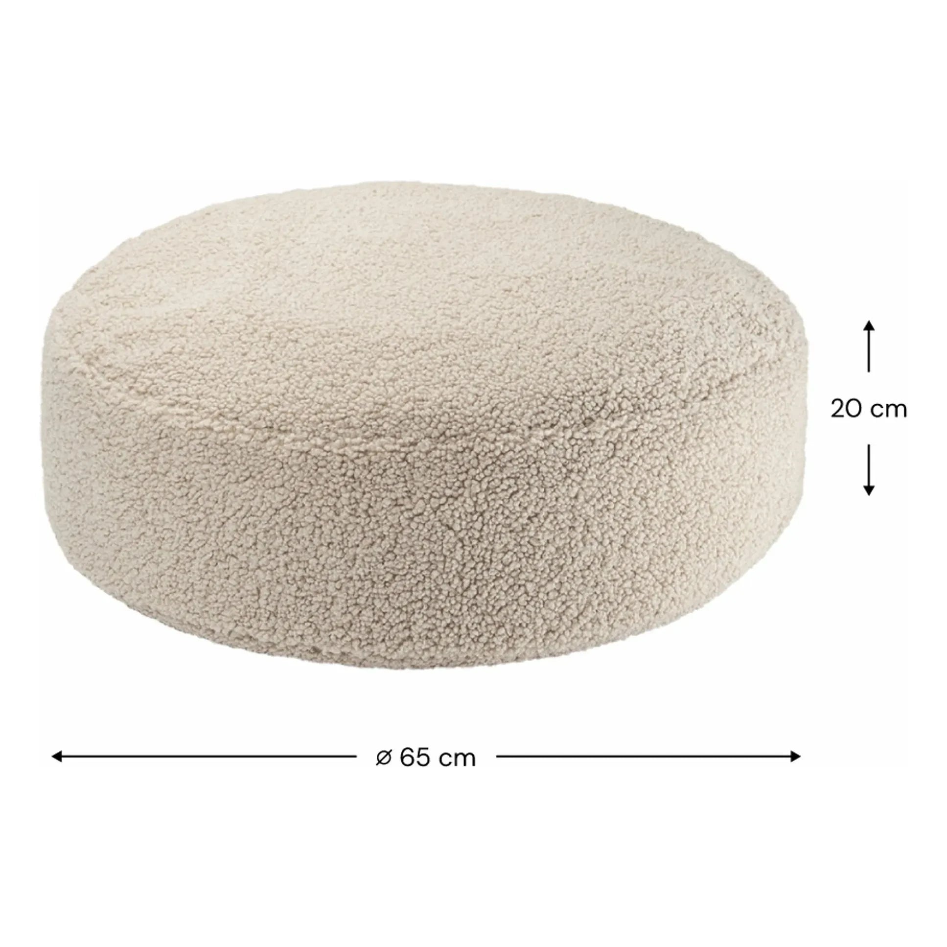 Wigiwama - Teddy pouffe | Beige
