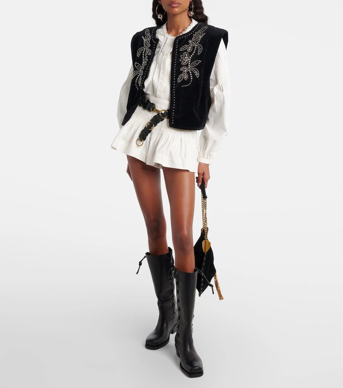 Paris Texas - Roxanne 45 leather knee-high boots