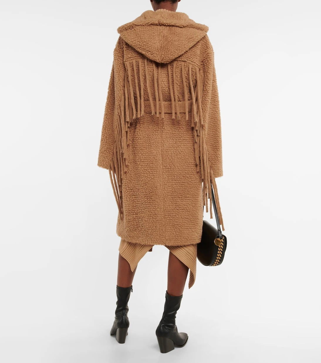Stella McCartney - Fringed teddy coat
