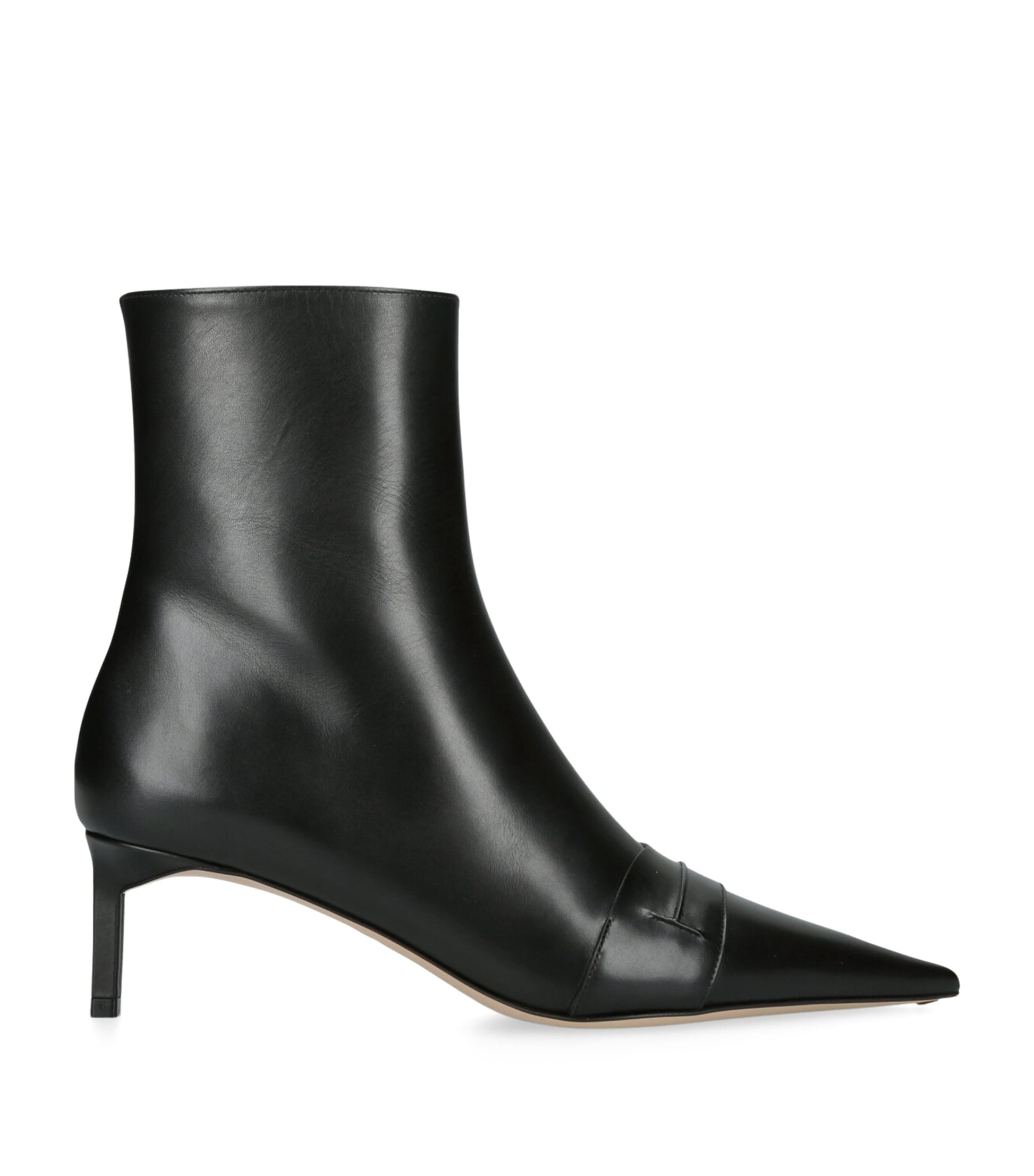 TOM FORD Black Leather Eva Ankle Boots 55