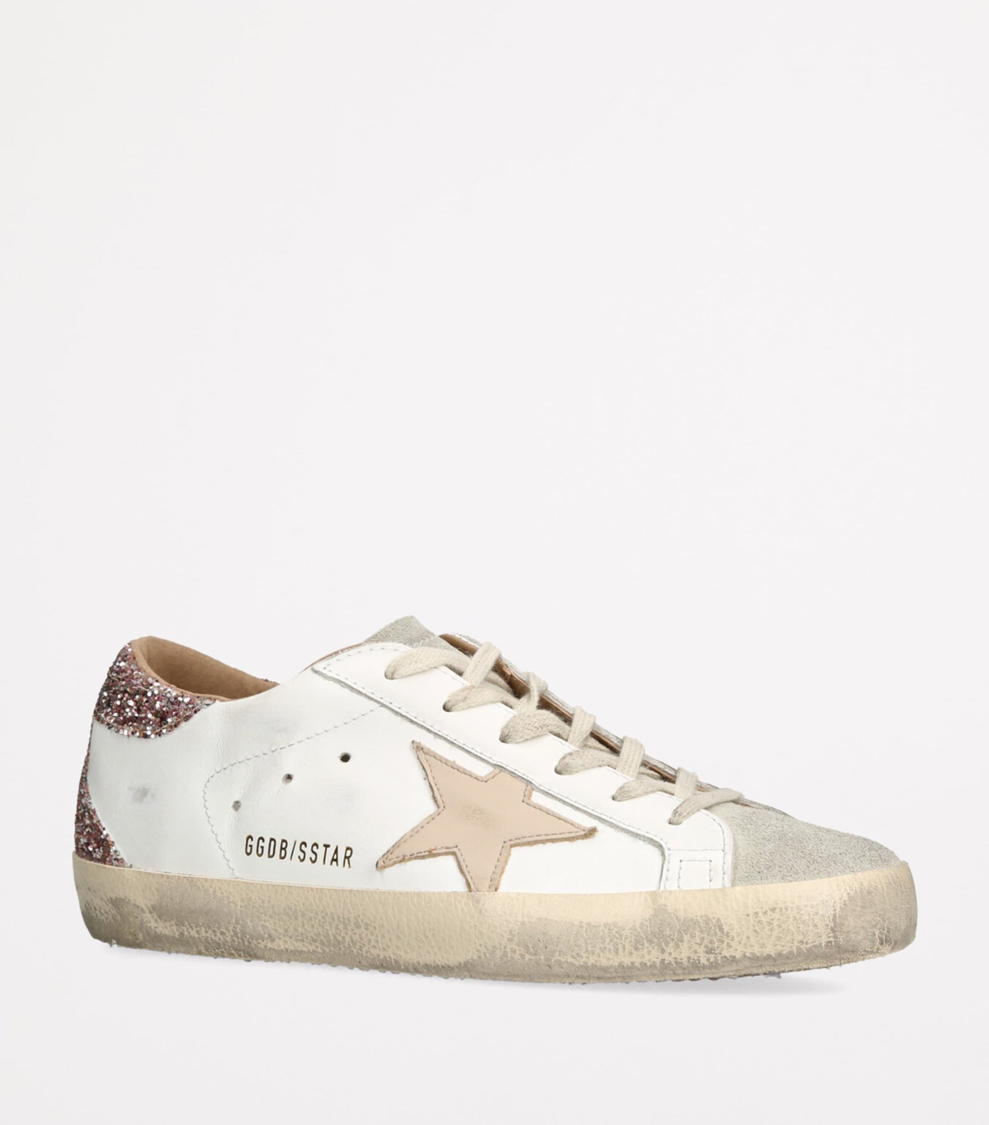 Golden Goose White Leather Super-Star Sneakers