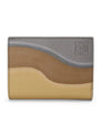 Grey Leather Landscape Wallet