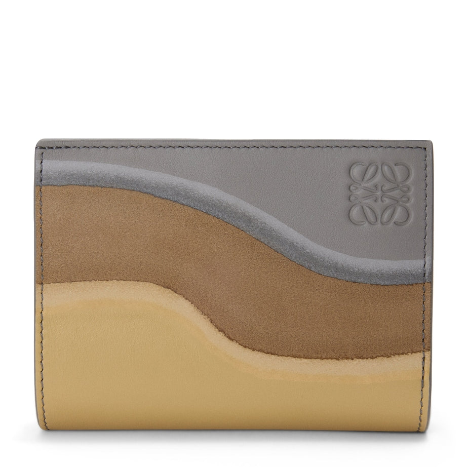 Grey Leather Landscape Wallet