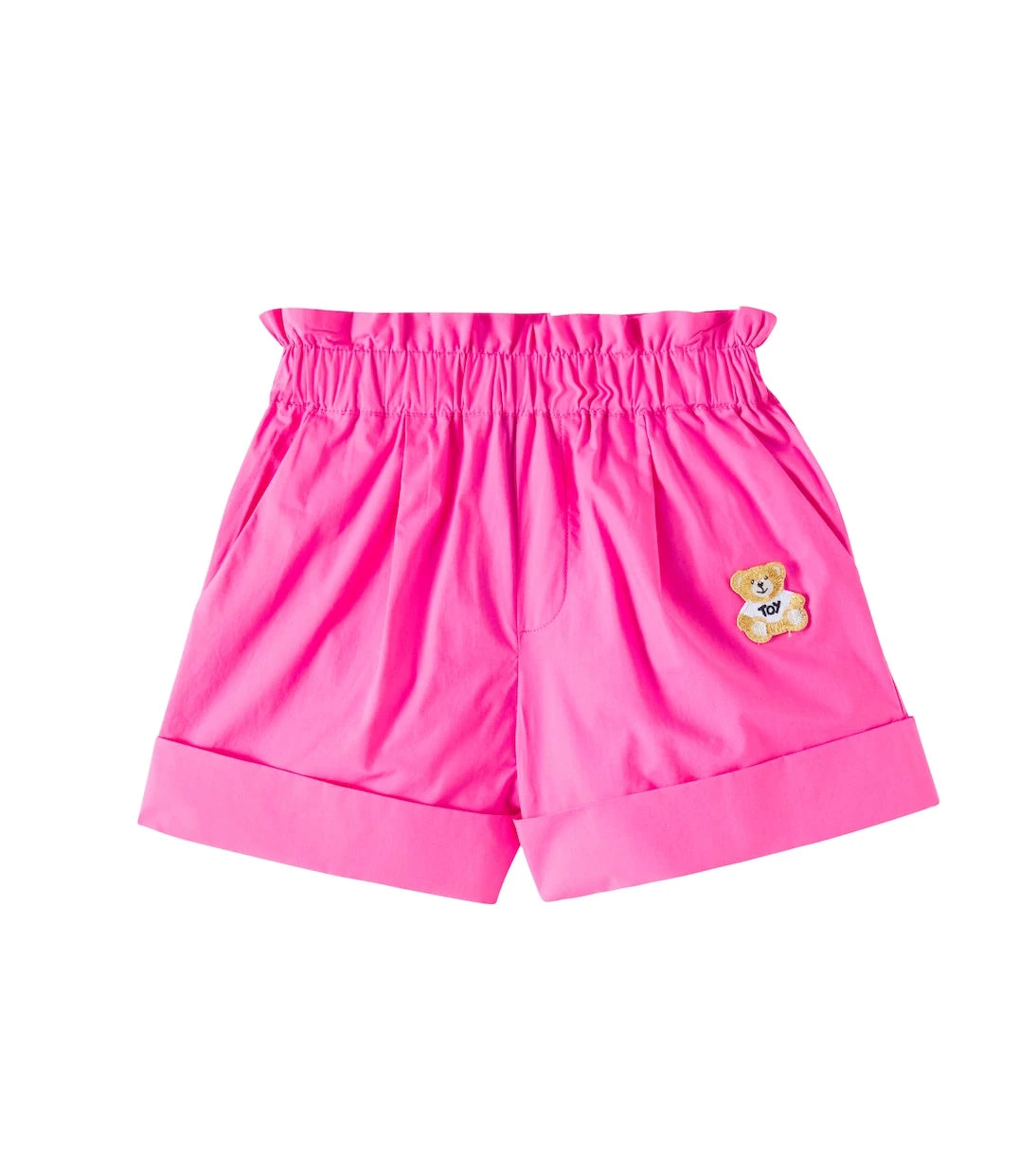 Moschino Kids - Teddy Bear cotton poplin shorts