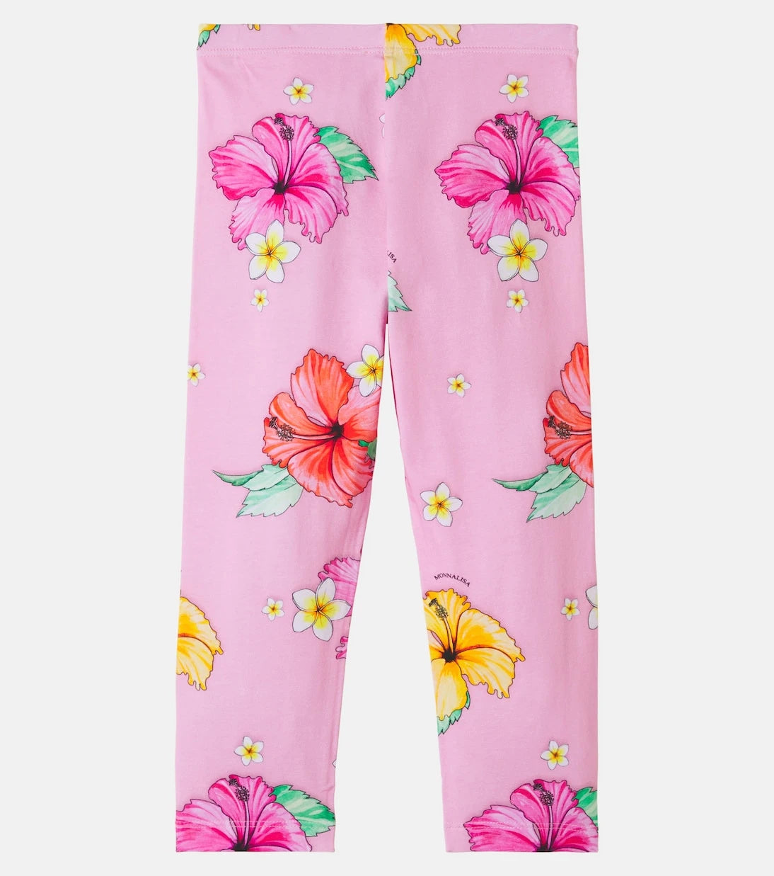 Monnalisa - Floral cotton-blend jersey leggings