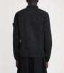 Stone Island Black Stretch-Supima Cotton Twill Overshirt