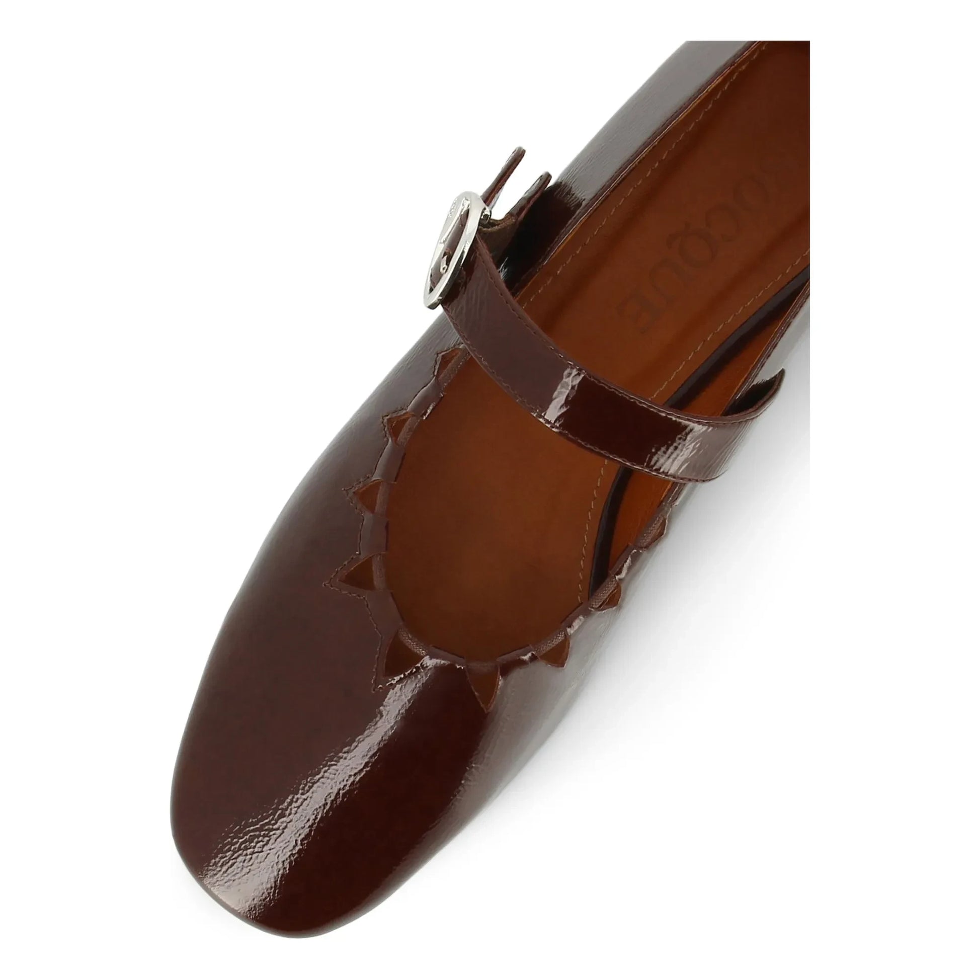 Socque Paris - Ballerinas Ginger Vernis | Chocolate