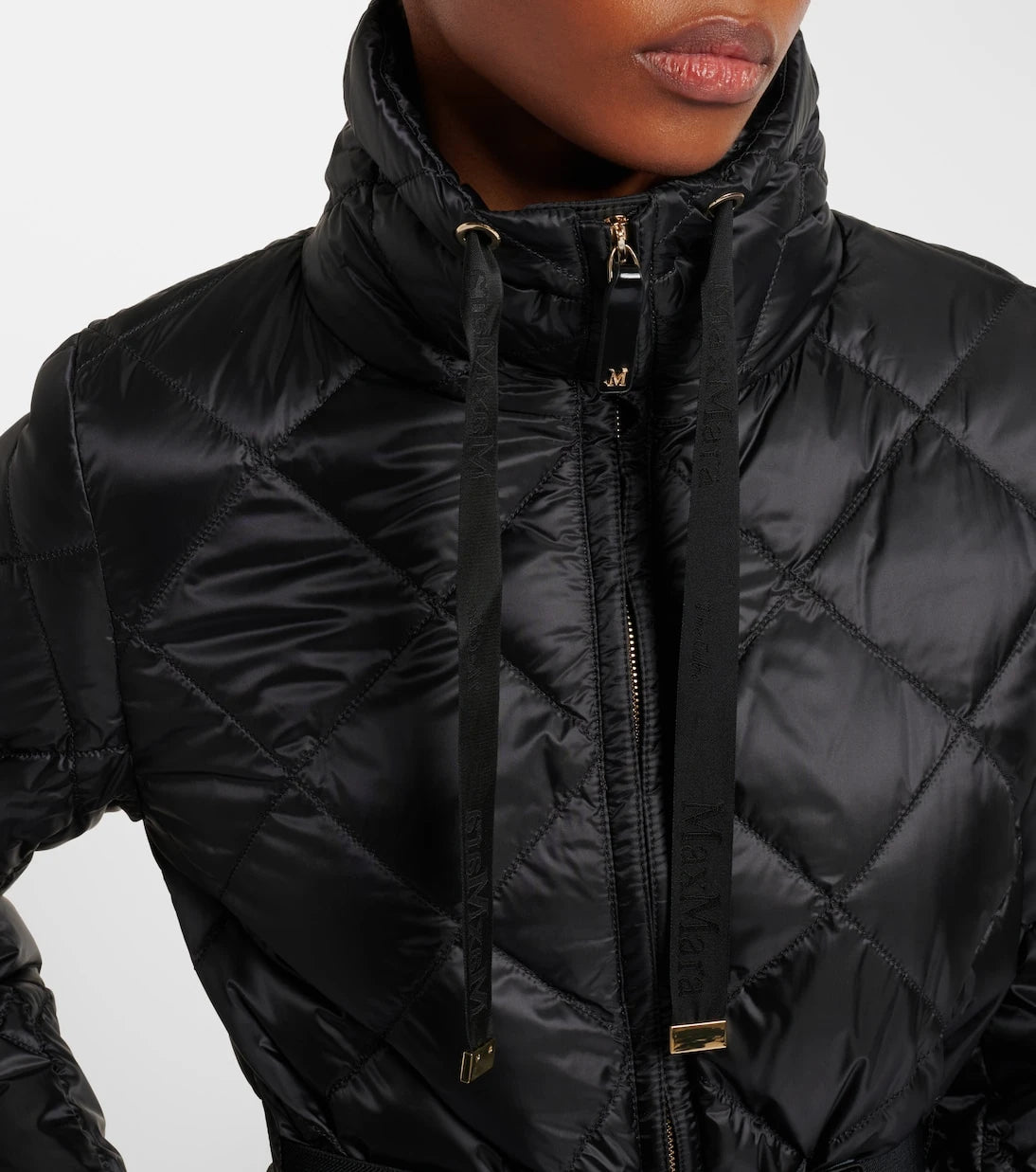 Max Mara - Kemerli kapitone mont