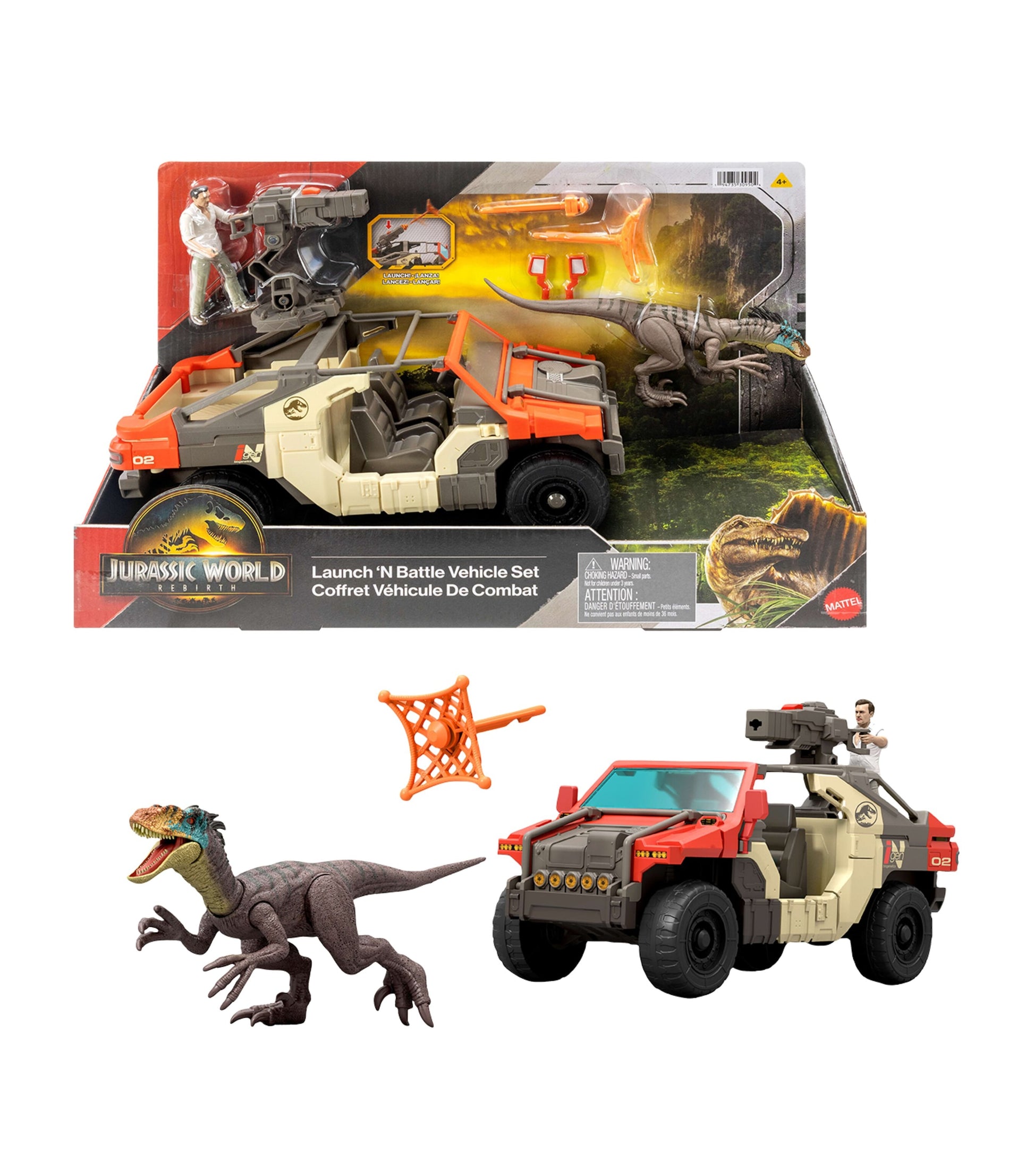 Jurassic World Launch 'N Battle Vehicle Set