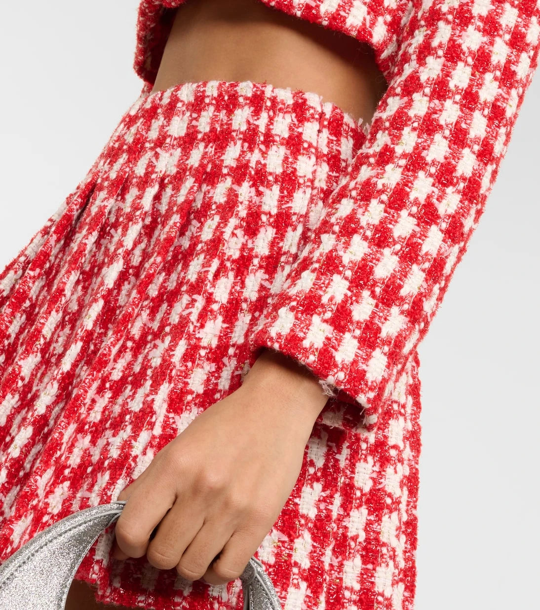 Self-Portrait - Houndstooth bouclé jacket