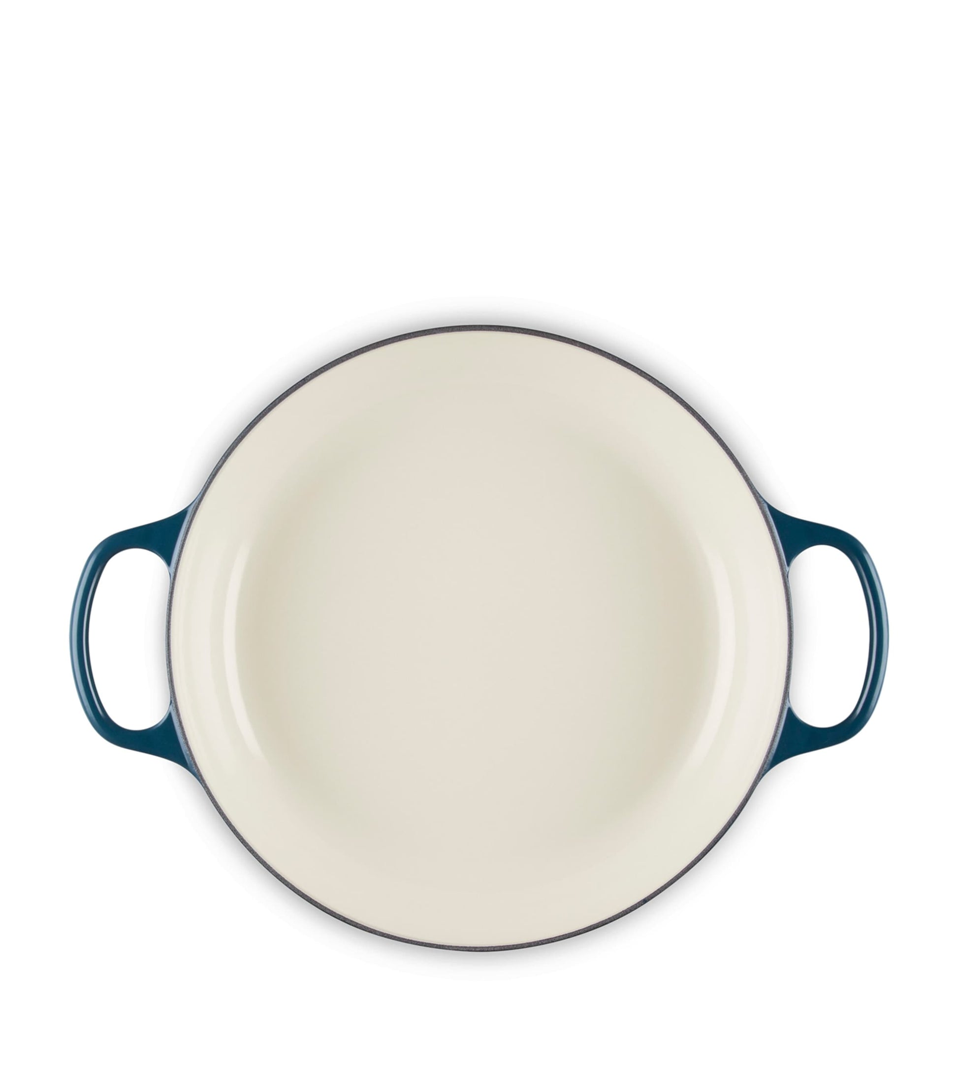 Enamelled Cast Iron Shallow Casserole Dish (30cm) BLUE