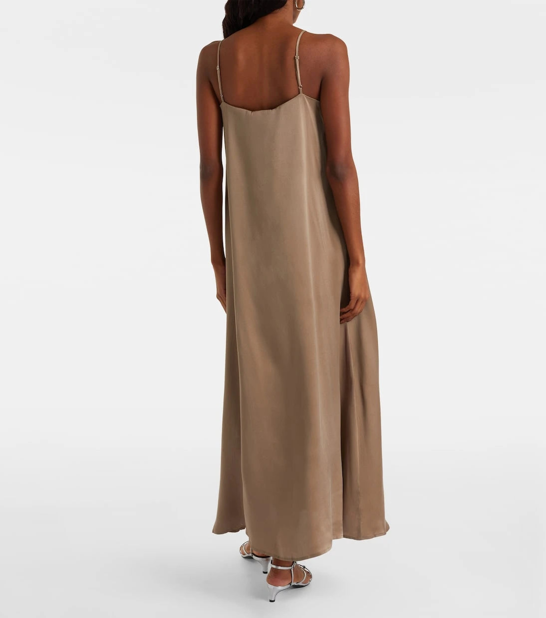 Asceno - Melfi silk twill maxi dress