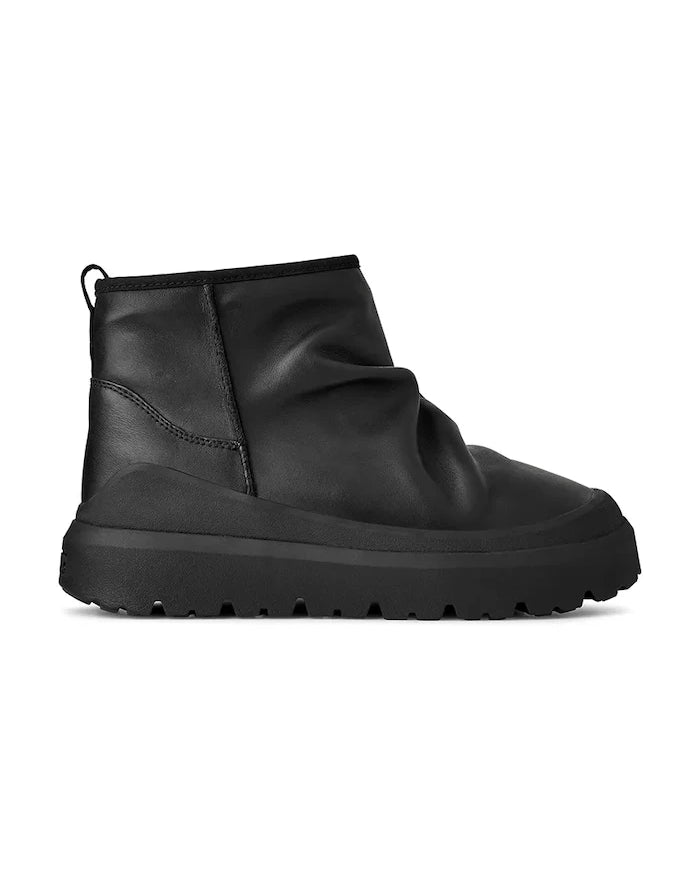 UGG Heritage Utility Mini Noir Deri Kar Botu