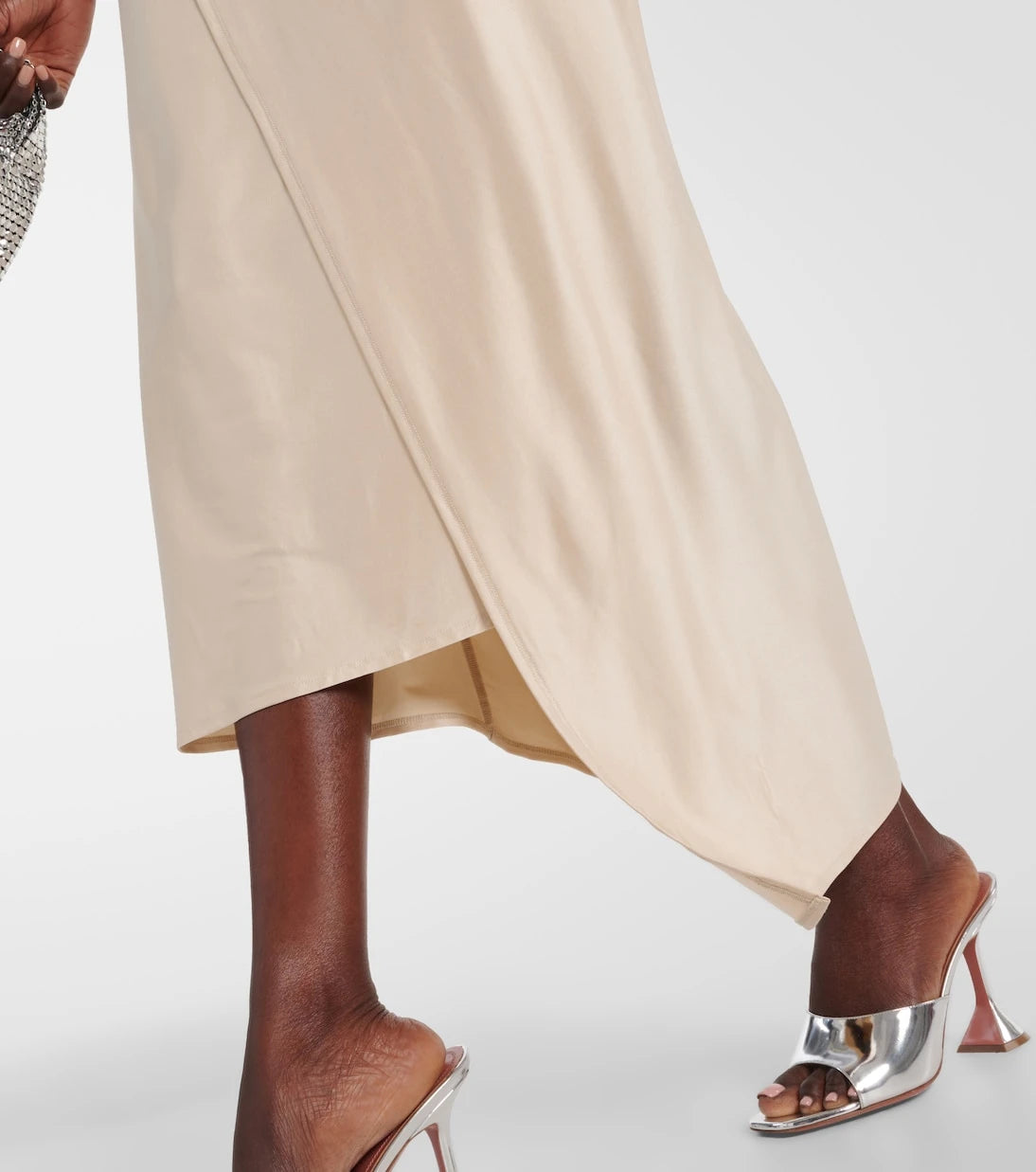 Rabanne - Draped asymmetric urania midi dress