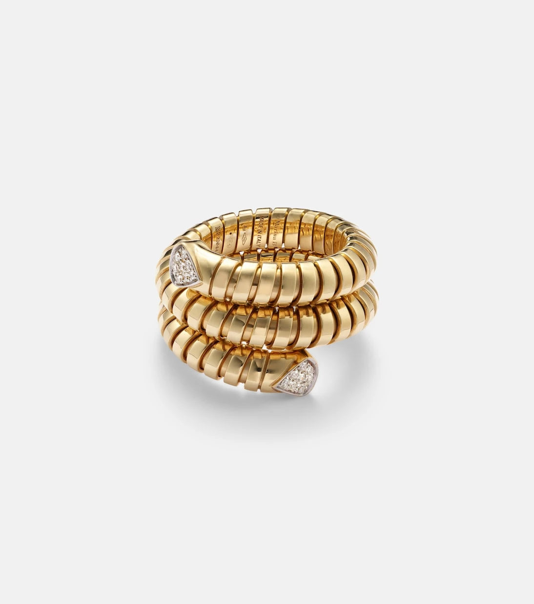 Marina B - Trisola 18kt gold ring with diamonds