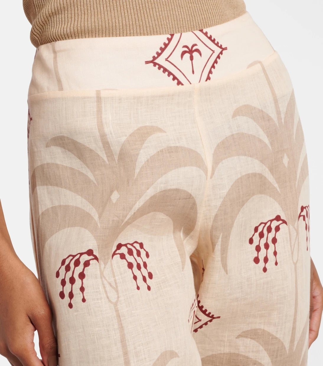 Johanna Ortiz - Printed linen flared pants
